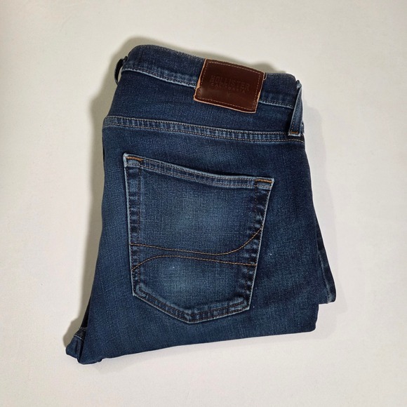 Hollister Other - Hollister Epic Flex Mens‎ Skinny Jeans Dark Wash W34 L32 Damaged Crutch